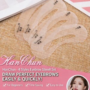 Easy Eyebrow Stencil Kit for Beginners, Lazy Brow Shaping & Drawing Tool